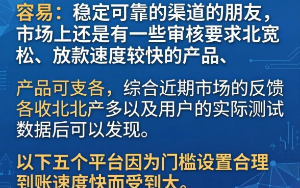 贷款哪个口子容易下款呢，汇整5个周周到贷款相同系列的口子