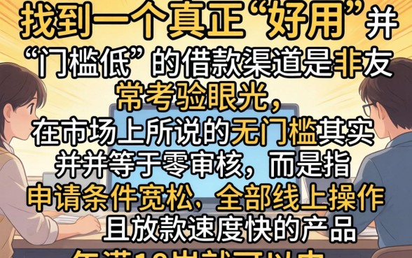 好用的无门槛的借款网贷软件，深入剖析5个18岁借款神器快速下款软件
