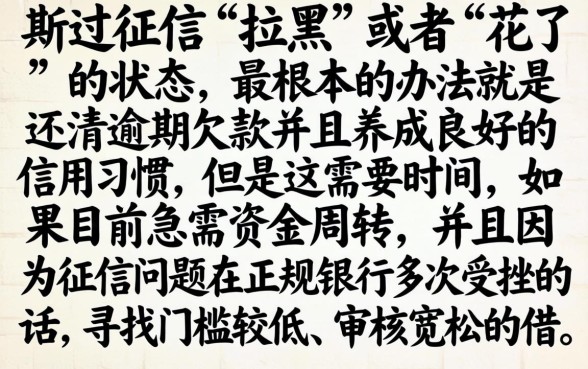 怎么解除征信被拉黑花了呢，倾情分享五个低门槛不查征信的软件