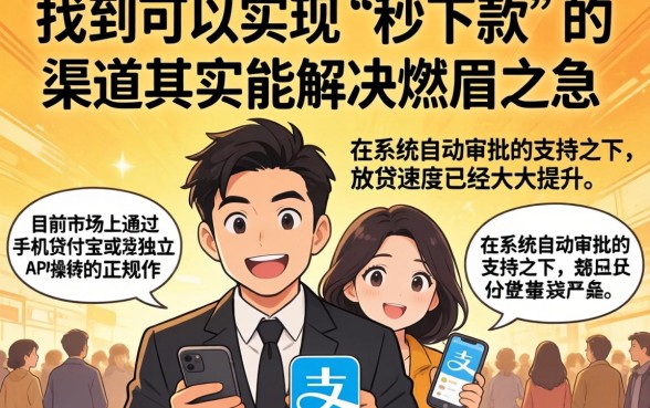 一秒钟下款的口子有哪些，规整5个手机支付宝小额贷款的平台