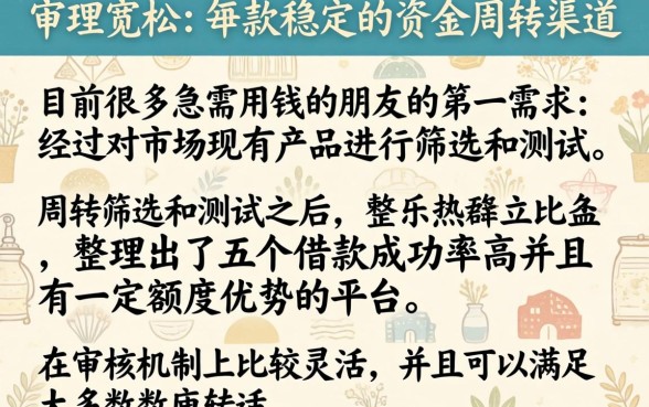 类似e信金宝的贷款软件，归集5个贷款10万比较容易的平台