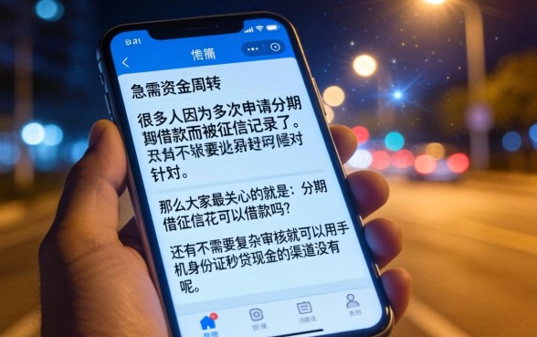 分期借征信花了能借吗，整合五个手机身份证秒借现金的口子