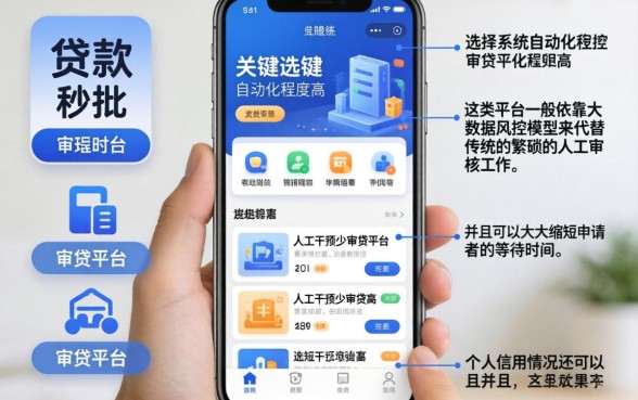手机秒批的贷款口子，理出五个审贷口子审核加快的平台