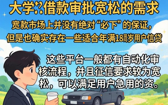 大额借款容易下的口子，归集5个18岁必下款的网贷app