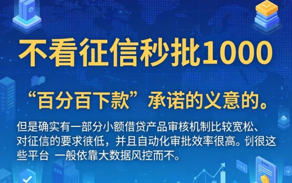 不看征信秒批1000,归纳五个无视黑白100%秒下网贷小额夜间口子