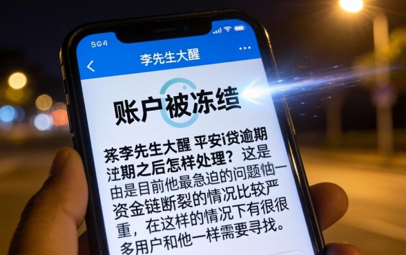 平安i贷逾期被冻结怎么解决，详细阐述五个不审核夜间直接放款的网贷平台