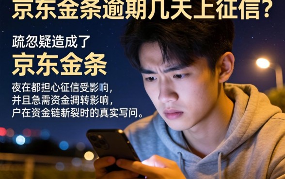 京东金条逾期几天上征信么，整合5个手机身份证秒借现金的平台