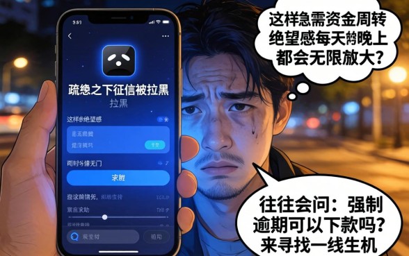 强制了逾期还能下款吗，罗列五个网黑夜间可下款的口子