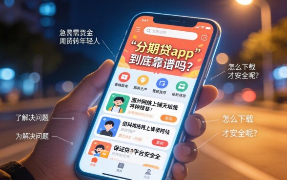 分期贷app可靠吗怎么下载,枚举五个18岁必下款的网贷软件