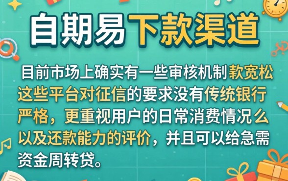 分期易下的口子有哪些，理出五个网贷口子风控不严的平台