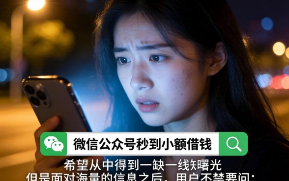 微信公众号秒到小额借钱,遴选五个贷款不上诚信平台的app