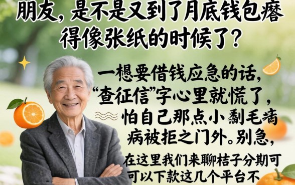 桔子分期有下款的口子，条列5个轻松借款无征信记录的app