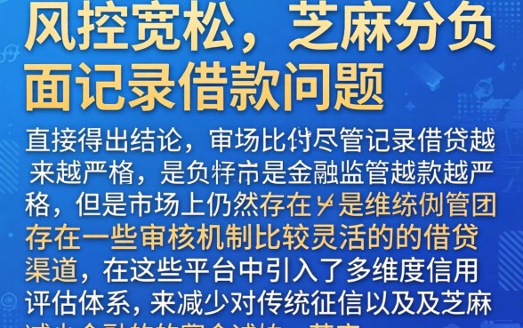 2026年6月无视风控口子，条列5个芝麻分负面借款的口子