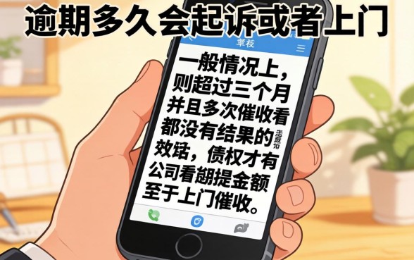 手机逾期多久会起诉上门，概览五个轻松贷10万的口子