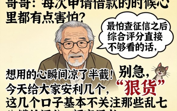 借钱无视综合评分，条列5个征信花居然都下款的app