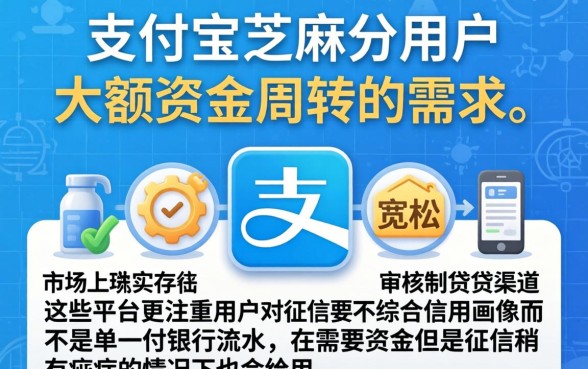 支付宝芝麻评分贷款口子，罗列5个大额无视一切还款的平台