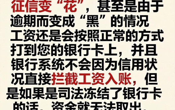 征信黑花了工资怎么发的，归集五个黑户快速下款的口子