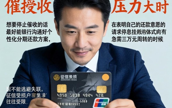 想让信用卡停止催收怎么办，规整五个黑户急需三万秒到的的app