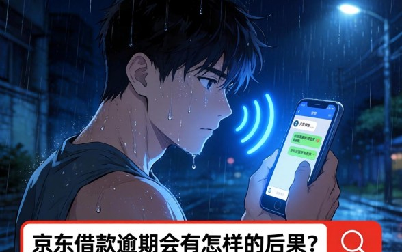 京东借款逾期后果是什么，理出五个黑户下款口子