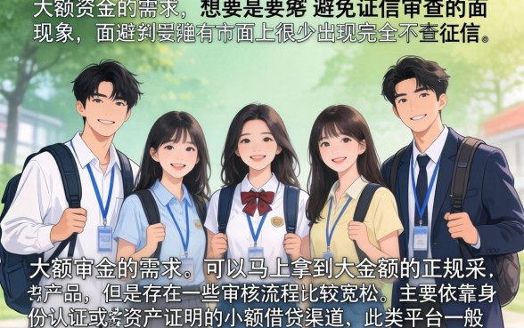 大学生大额秒下的口子，枚举5个不查征信好下款的网贷平台