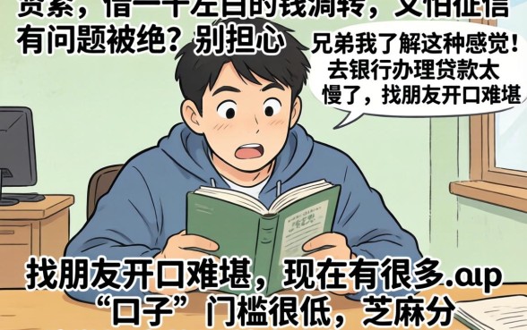 借款1000秒下的口子,枚举5个芝麻信用可以借钱的平台