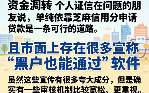 凭芝麻分好下的口子，详细阐述5个网贷黑户必过软件