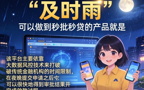 夜间秒批秒下的口子，陈列五个值得信赖的借钱平台