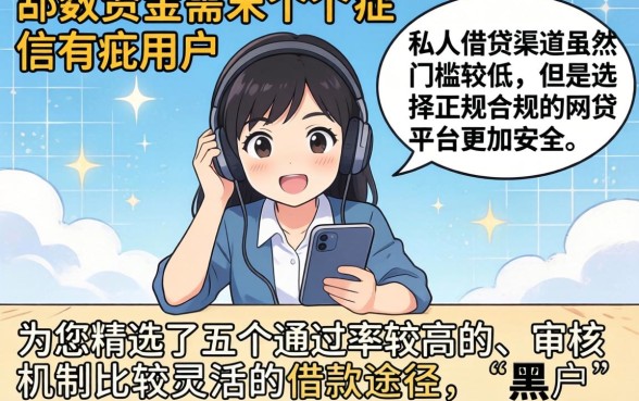 大额贷款私人借贷，详尽说明5个黑户好下款的网贷口子