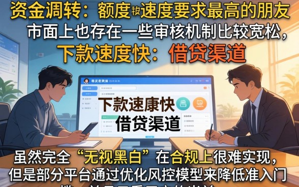 哪些口子下款快额度高，整理5个无视黑白的网贷软件