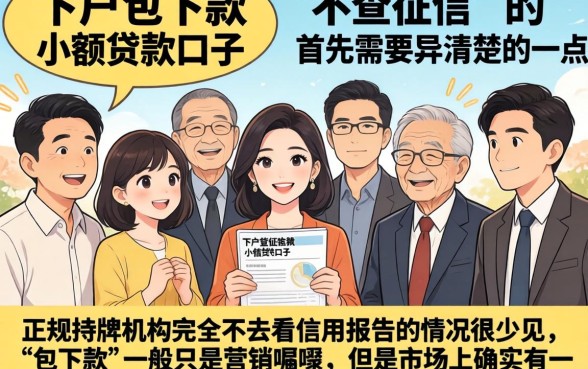 下户包下款的小贷口子，枚举5个小额贷款不查征信的口子