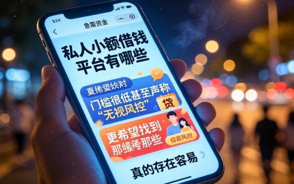 私人小额借钱平台有哪些，整合五个无视风控5000必下口子