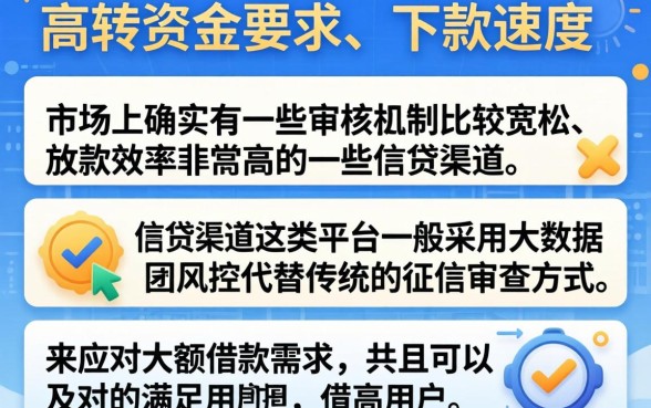 下款快的大额网贷口子有哪些，陈列五个低门槛不查征信的软件