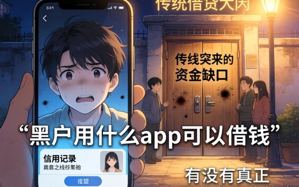 黑户用什么app好借钱呢，梳理五个黑户0门槛贷款软件