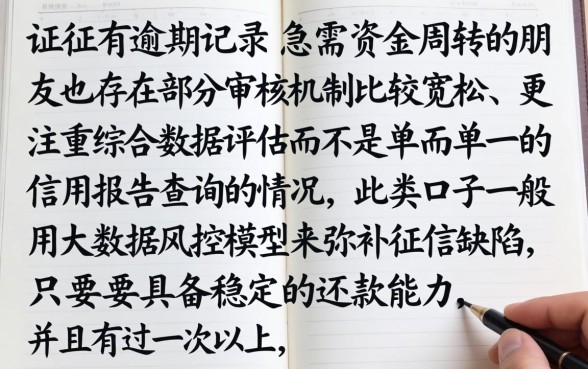 网贷逾期能下款的口子，归集五个不看征信查询的口子