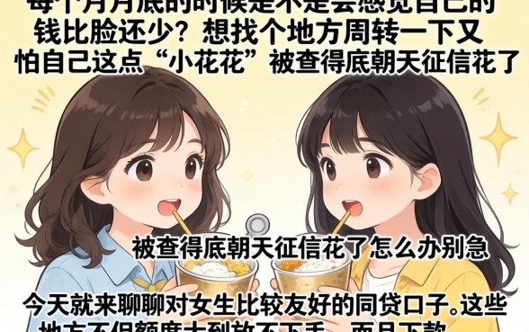 女孩子比较容易下款的口子，理出5个审贷口子审核加快的app