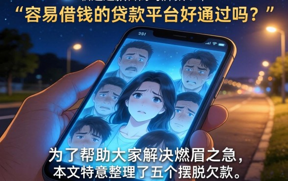 容易借钱的贷款平台好通过吗，整合5个摆脱欠款束缚贷款新口子