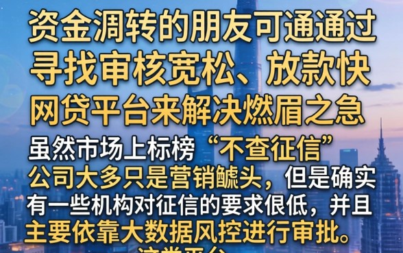 容易过审核靠谱网贷，整合5个小额贷款不查征信的平台