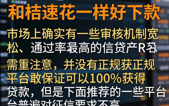 和桔速花一样好下款的口子,理出5个不看征信无视黑白百分百下款网贷口子