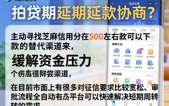 拍拍贷延期还款协商，概览5个芝麻信用600贷款app