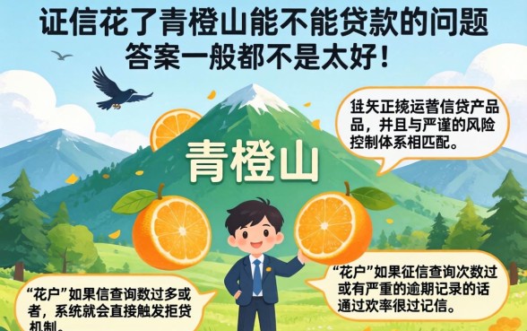 征信花了青橙山能下款吗，汇整五个黑户借款口子