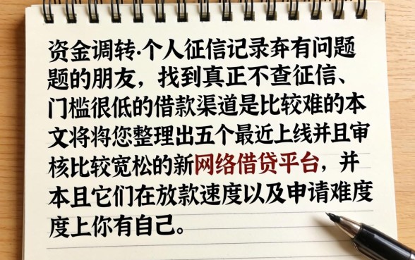 不看征信网络借款，鼎力推荐五个新上线贷款平台门槛低app