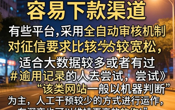 夜间容易贷款的口子，汇总五个无视逾期大数据花户黑户app