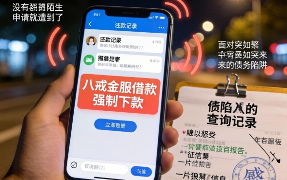 八戒金服借款强制下款，条列5个征信花了可以借钱的网贷平台