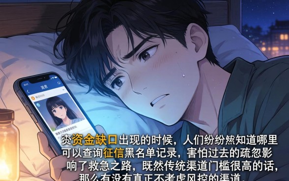 哪里可以看征信黑名单记录,详细阐述5个不看负债秒下款的网贷软件