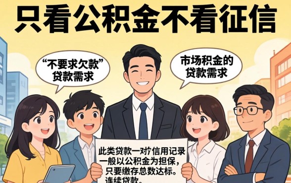 只看公积金不看征信的贷款,陈列五个不看欠款的贷款软件