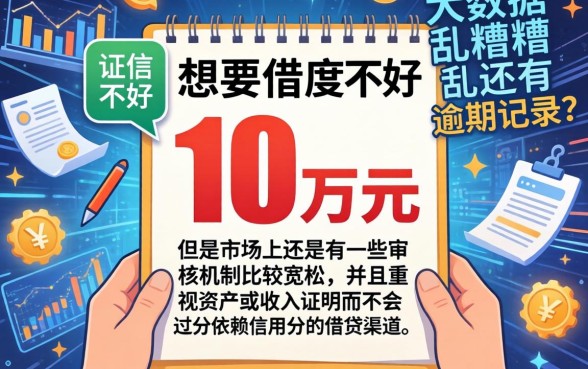什么贷款可以借到10w，枚举5个无视逾期大数据花户黑户app