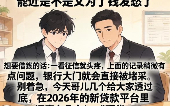 2026年新出的贷款平台，概括5个网贷容易下款18岁的平台