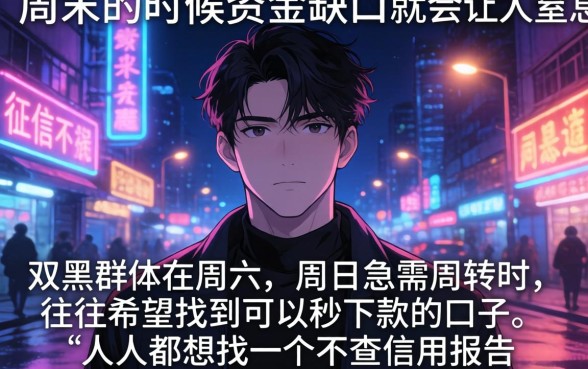 双黑周六周末秒下款的口子，精选5个APP容易借款1万块的口子