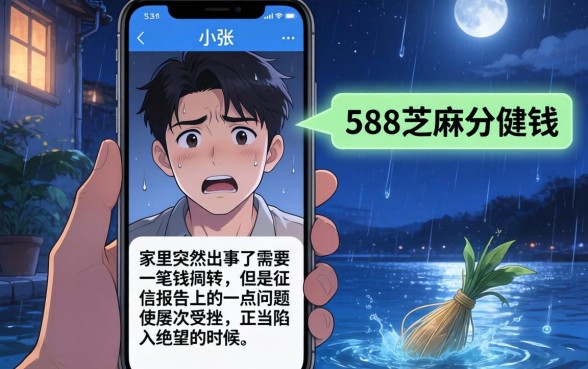 588芝麻分借钱，甄选五个手机身份证秒借现金的软件