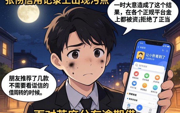 芝麻分有逾期借款口子，归集5个20岁借钱不求征信速借app